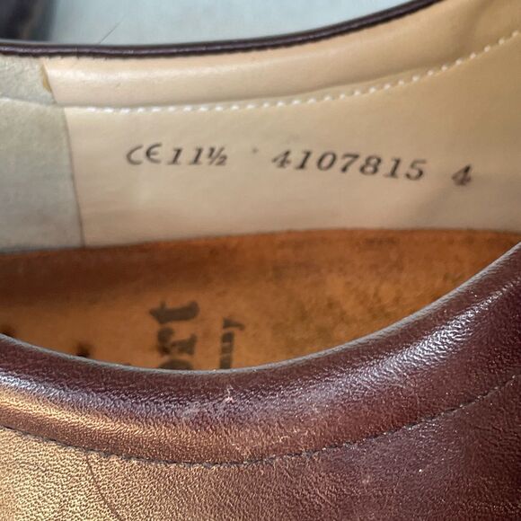Finn Comfort Mens 11.5 EU 46 Dark Brown Leather Comfort Oxford Derby Shoes main image 7